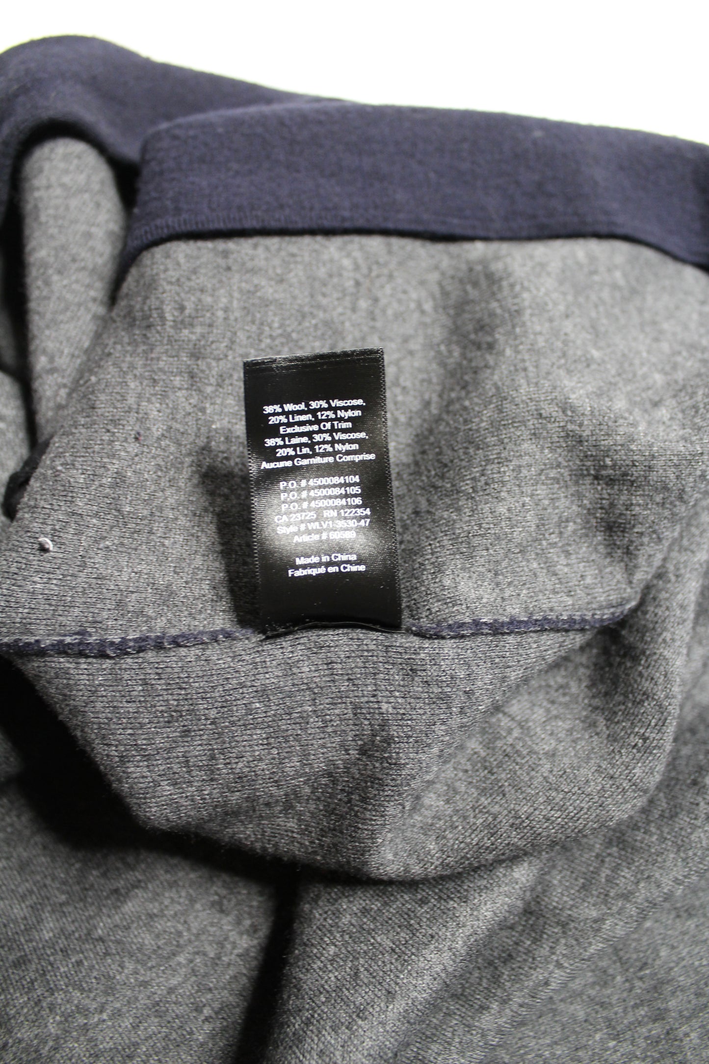 Aritzia  navy/grey 'Lance' cardigan, size xxs (loose fit)