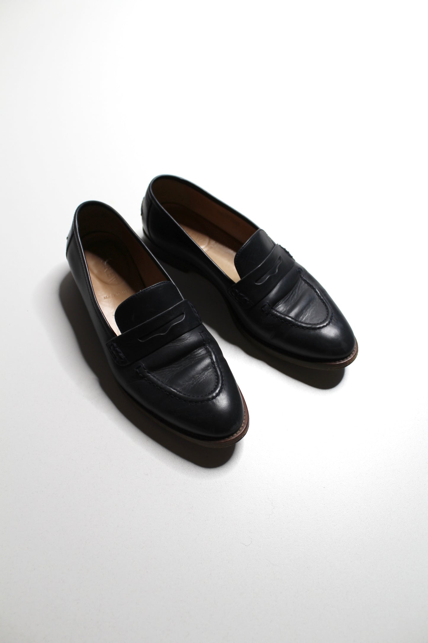 J.CREW midnight navy loafer, size 6.5