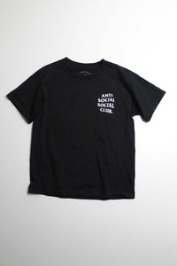 Anti Social Club black t shirt, size xs (loose fit)