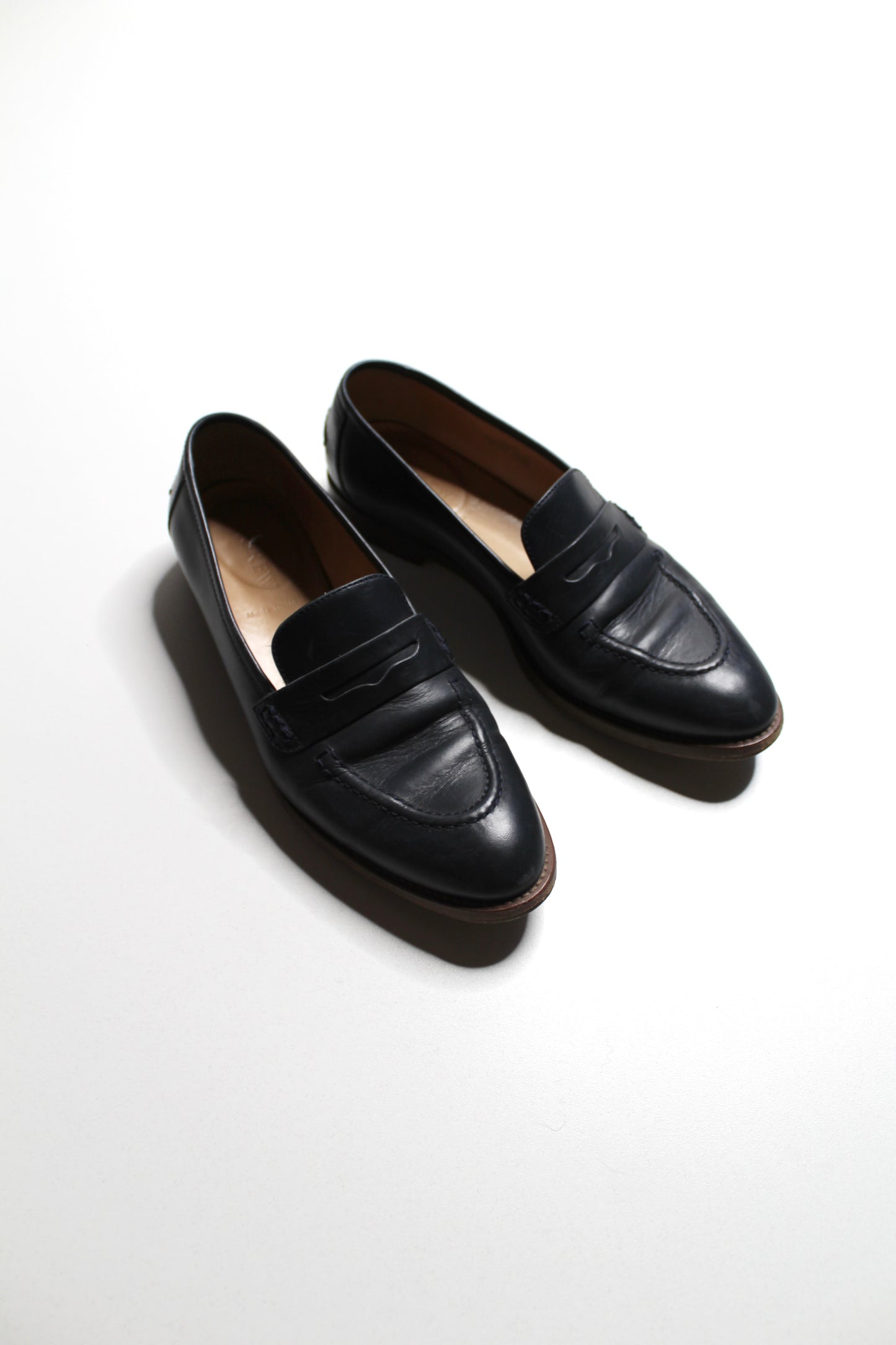 J.CREW midnight navy loafer, size 6.5