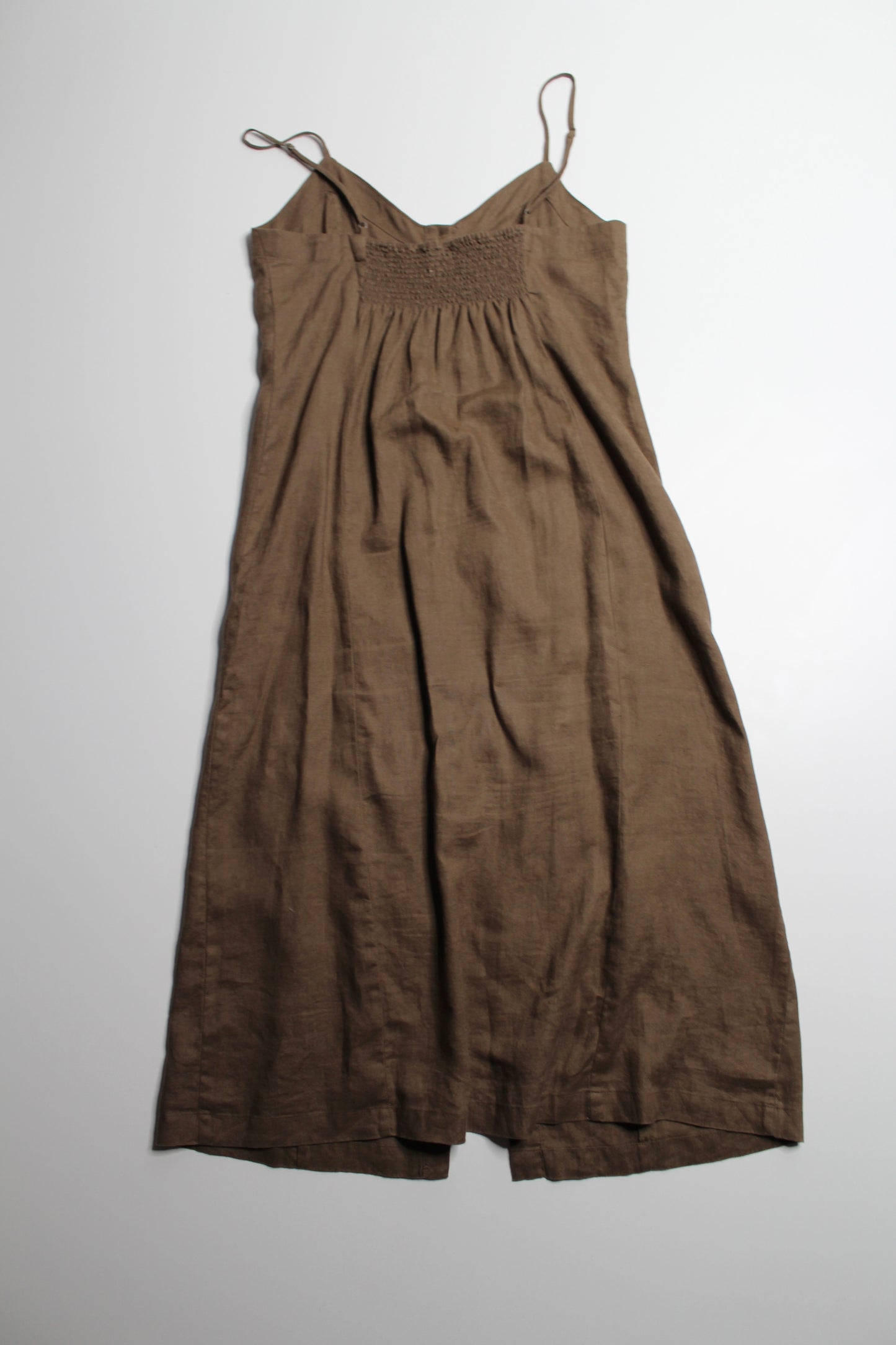 Aritzia Wilfred brown button front dress, size small