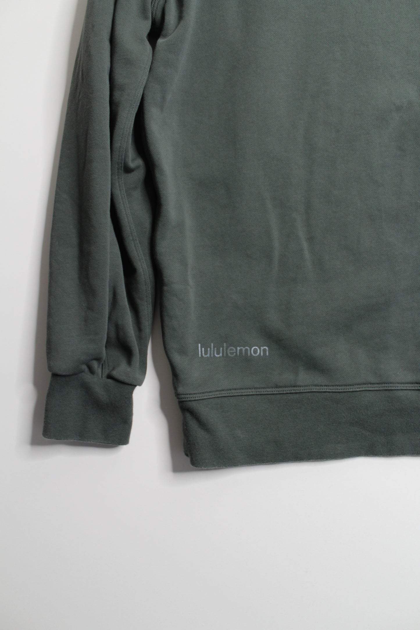 Lululemon smoked spruce perfectly oversized crew neck sweater, no size. fits like size 6 (oversized)