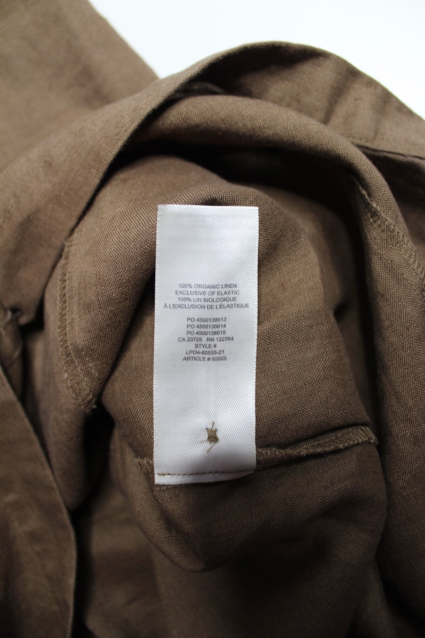 Aritzia Wilfred brown button front dress, size small