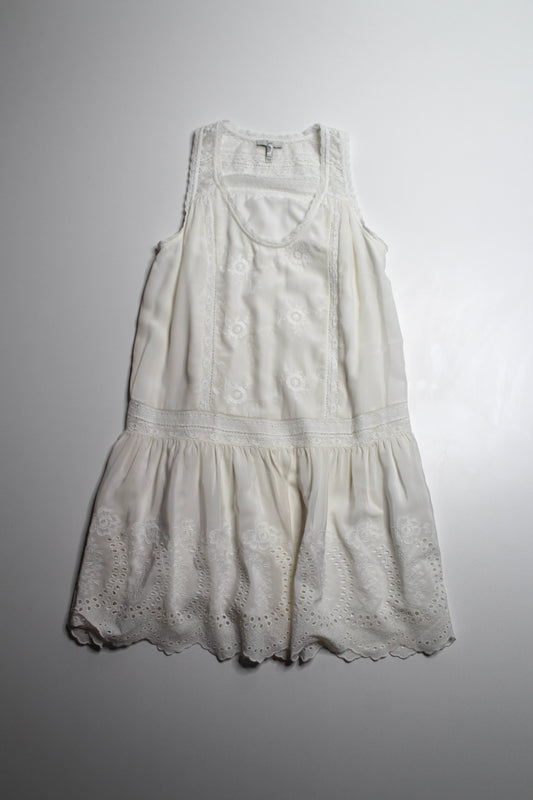 Joie cream lace sleeveless babydoll dress, size xs (loose fit) (was $68)