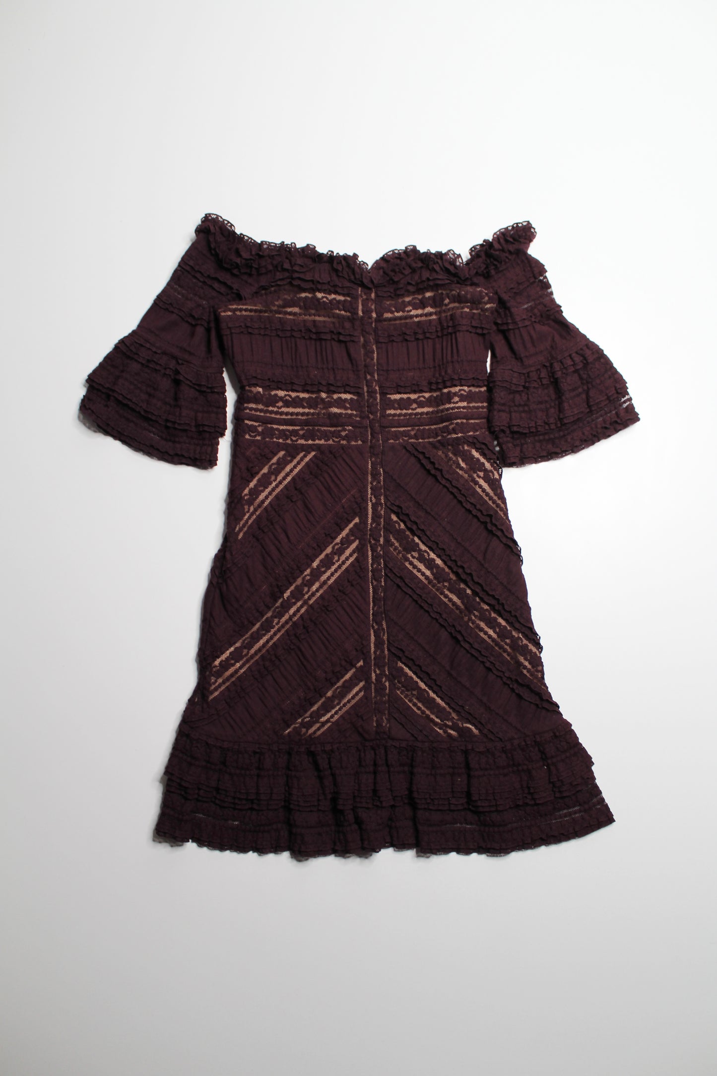 Cinq a Sept 'naya' off the shoulder bell sleeve dress, size 6 (size small) (was $125)