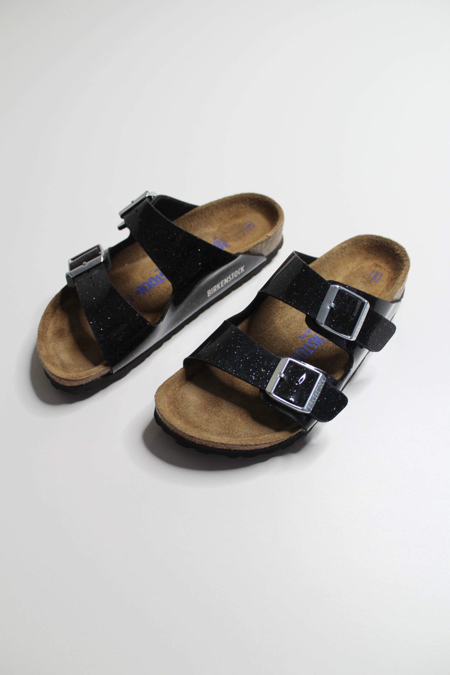 Birkenstock black cosmic sparkle sandals, size 36 (fits size 6) *worn once (price reduced: was $68)