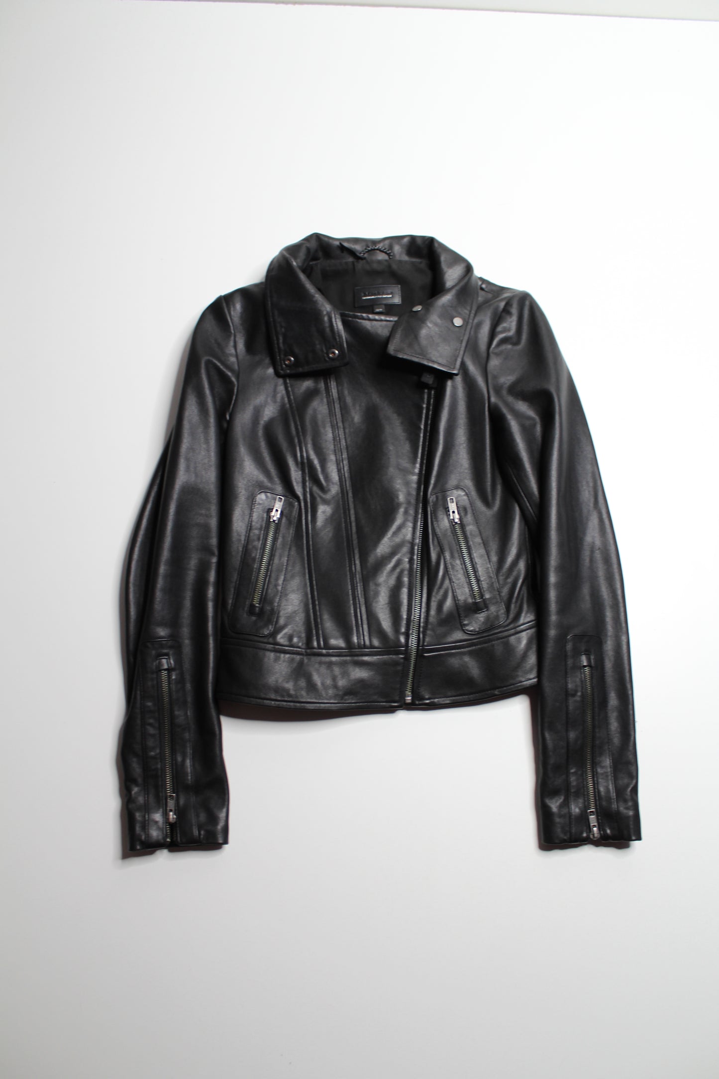 Mackage black leather jacket, size xs (sale: 10% off)