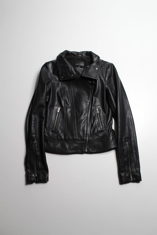 Mackage black leather jacket, size xs (sale: 10% off)