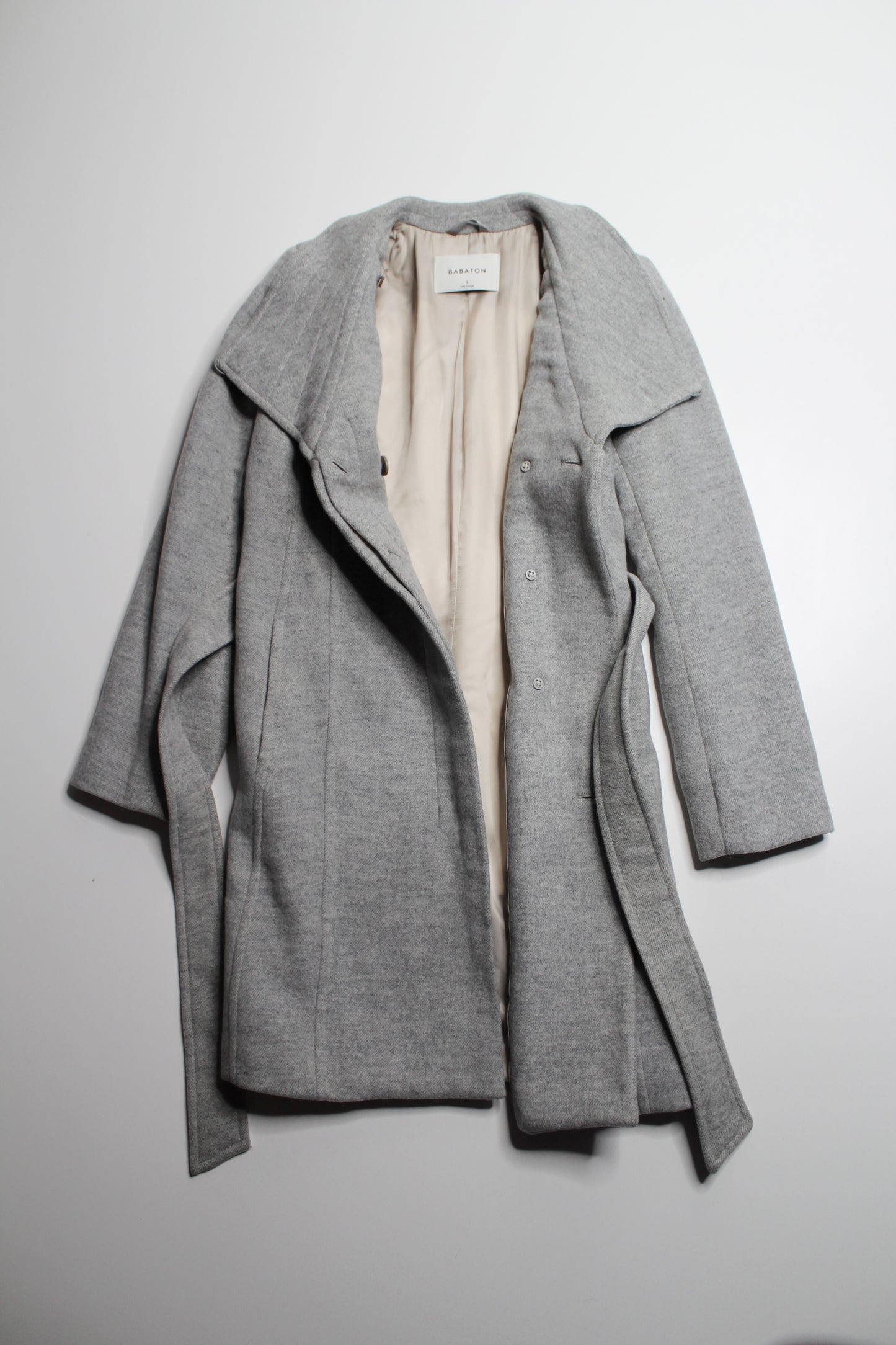 Aritzia Babaton light grey 'connor' wool/cashmere coat, size small (sale: was $160)