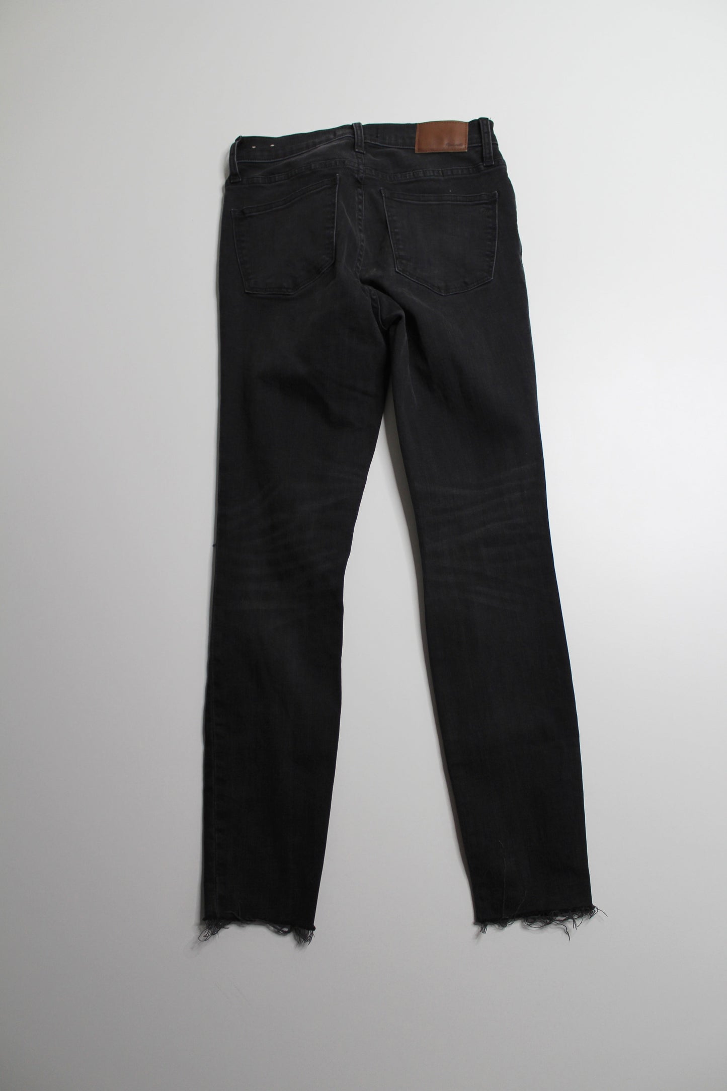 Madewell black wash 9" high rise skinny jeans, size 25 (additional 40% off)