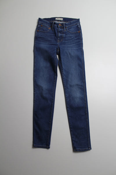 Madewell 9" high rise skinny jeans, size 25 (27”)