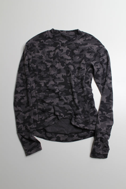 Lululemon heritage camo close to crossing rulu long sleeve, size 6 (additional 20% off)