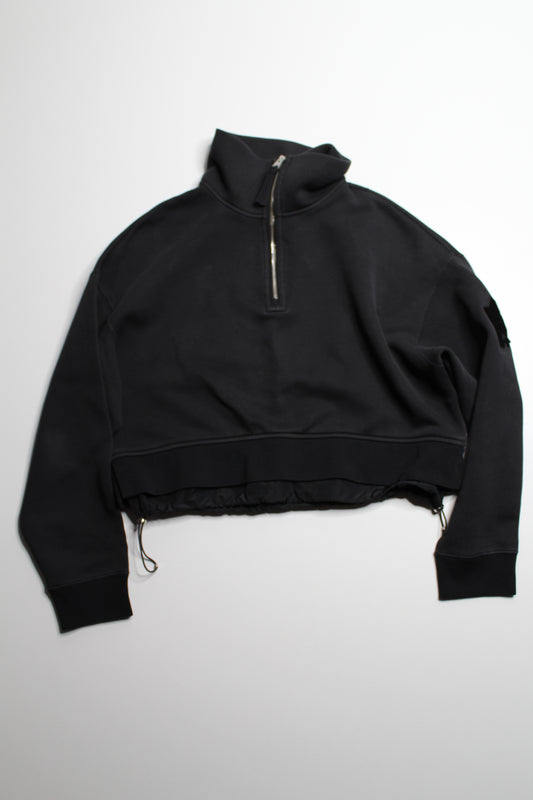 Mackage black 1/2 zip jersey sweater, no size fits medium/large