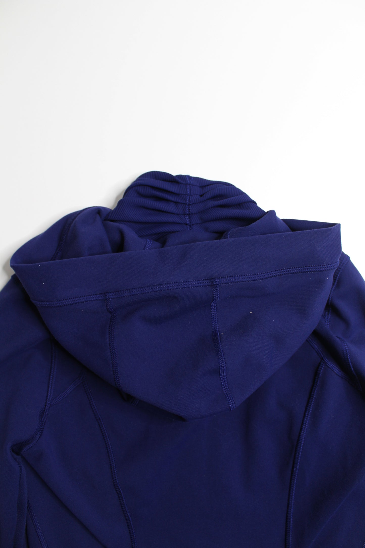 Lululemon blue zip up hooded jacket, size 4 (price reduced: was $40)