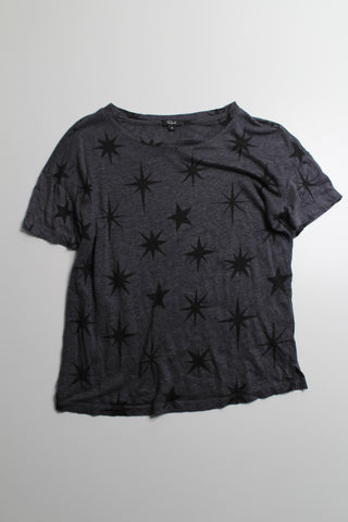 Rails charcoal oversized stars t shirt, size xs (loose fit)