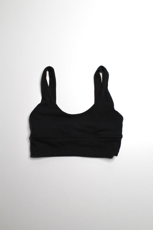 Lululemon black/black reversible 'align' bra, size 4