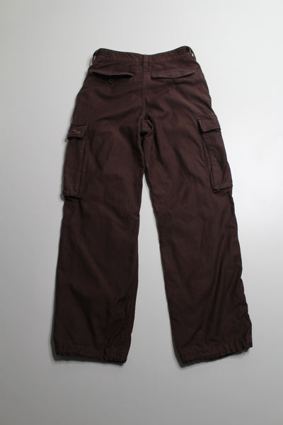 Aritzia TNA mocha brown cargo pant, size 00