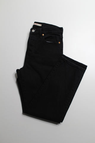 Levis black wedgie straight leg jeans, size 26