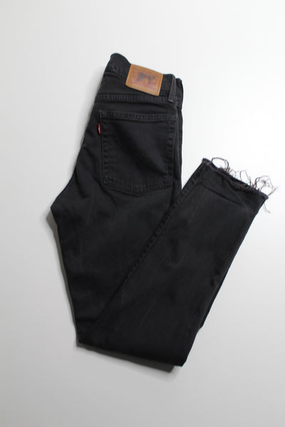 Levi’s black wash skinny jeans, size 26