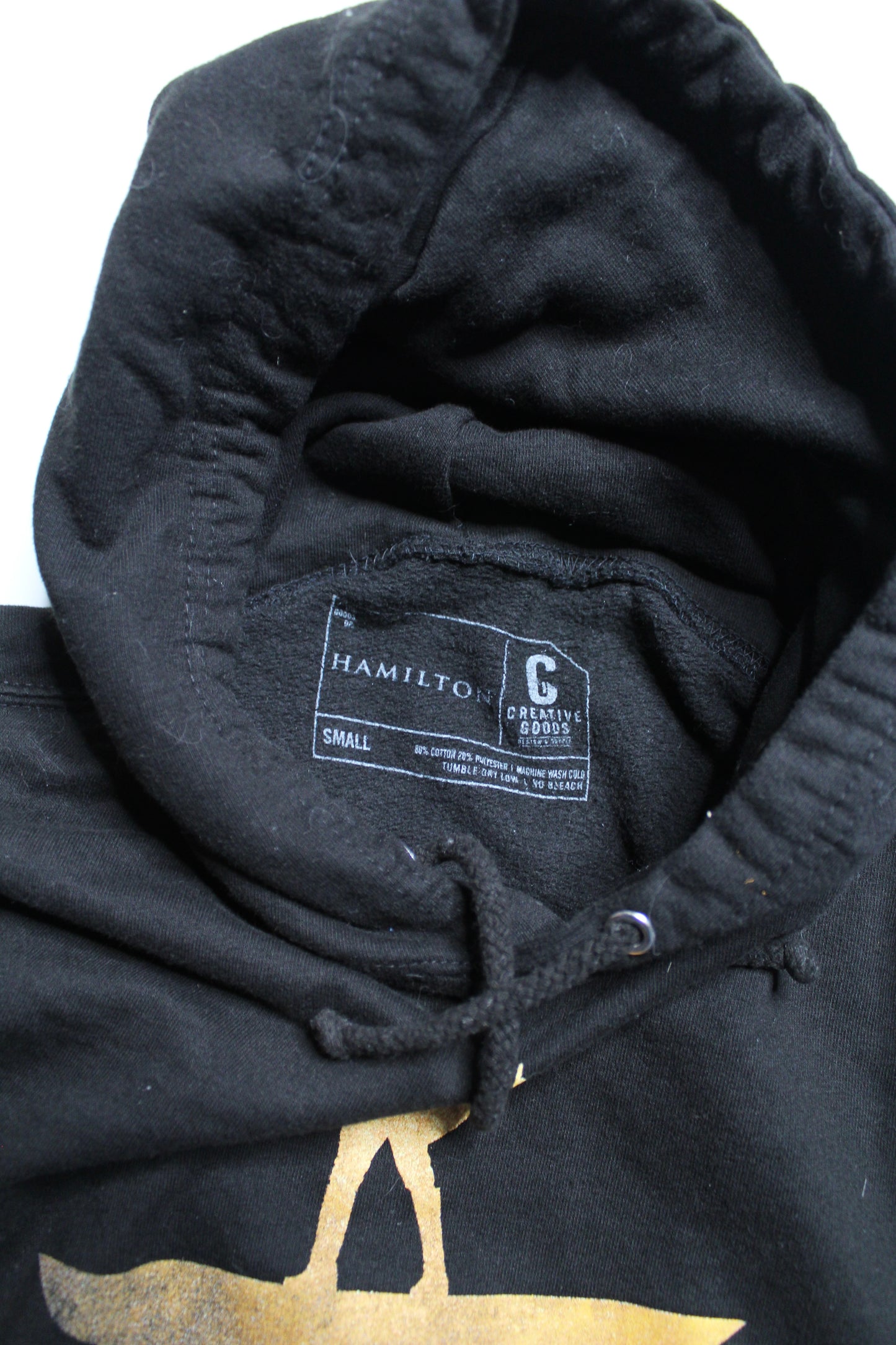 Creative Goods black 'Hamilton' London hoodie, size small
