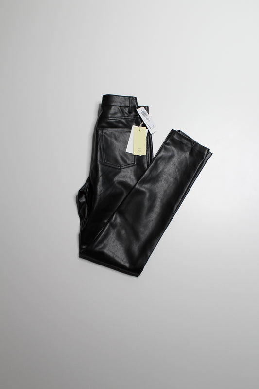 Aritzia Wilfred Free faux leather 'Melina' skinny pant, size 0 *new with tags