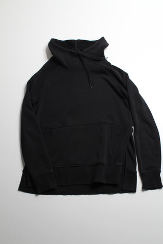 Athleta black pullover side slits hoodie, size xs (oversized fit) (additional 50% off)