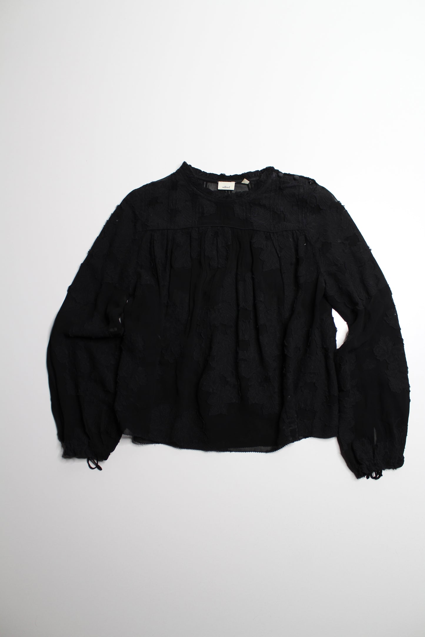 Aritzia wilfred black ‘Lourdes’ blouse, xsize small (loose fit)