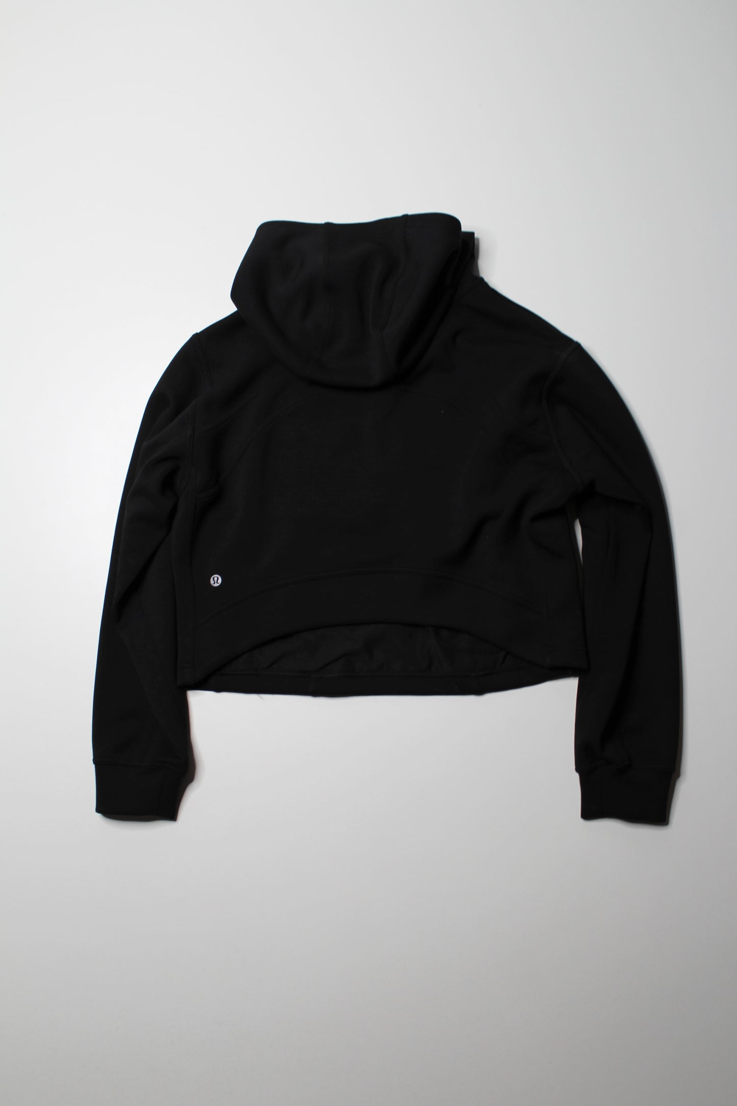 Lululemon black ‘modal spacer training half-zip’ hoodie, size 4 (oversized fit) fits 4/6