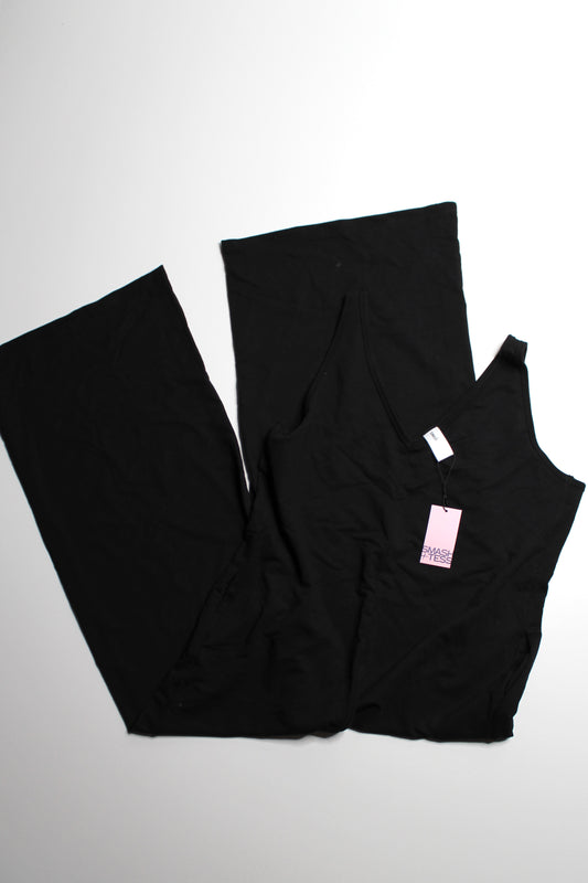 Smash + Tess black Tuesday II wide leg romper, size XL *new with tags
