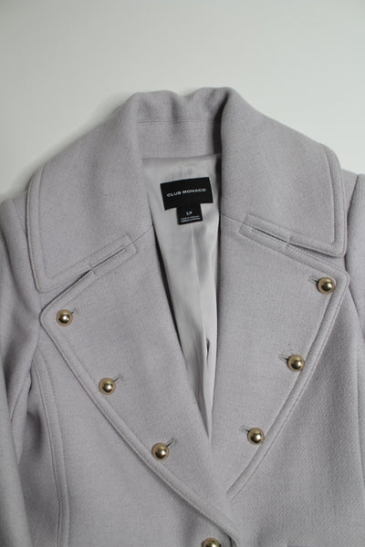 Club Monaco light grey wool coat, size small (additional 20% off)