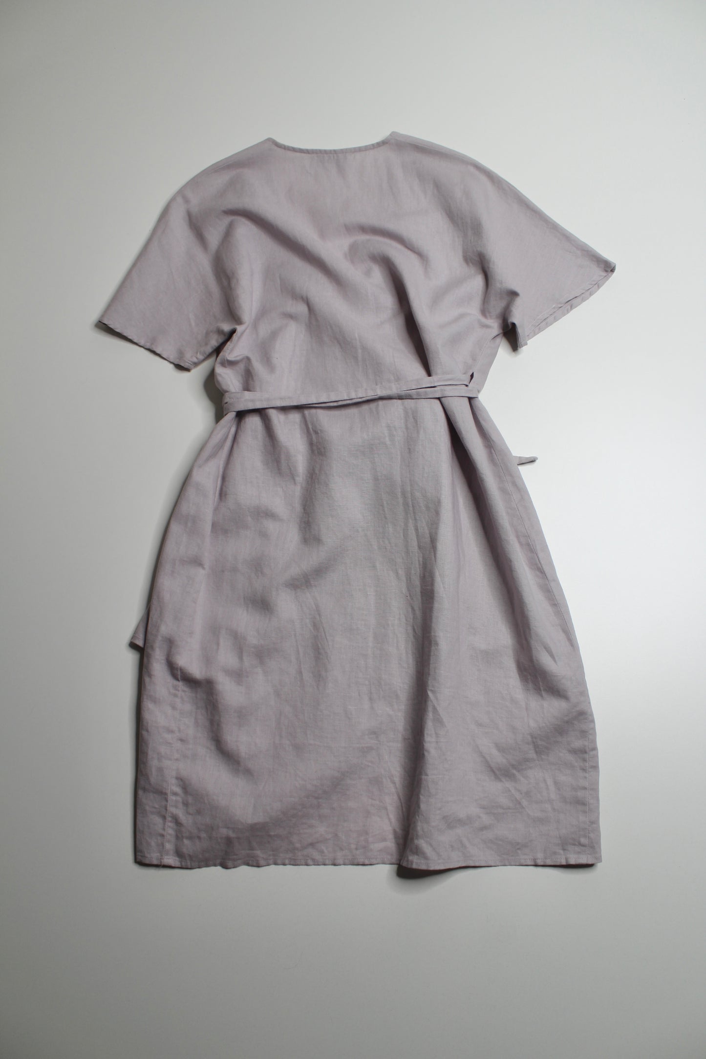 Aritzia babaton lilac fog Wallace linen wrap dress, size 4 (fits xs/small) (price reduced: was $58)