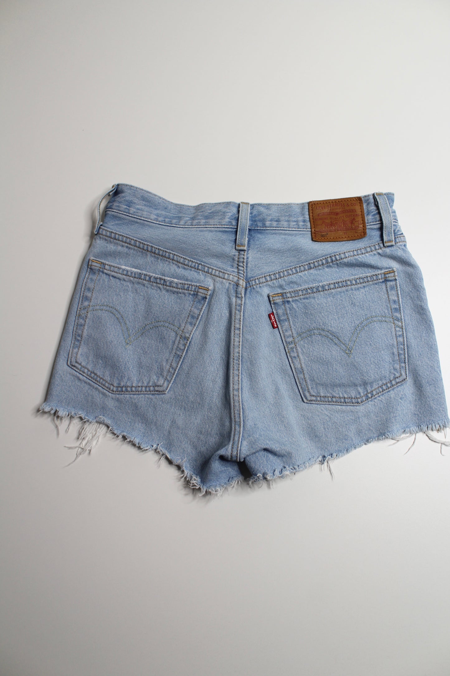 Levi's high rise cut off jean shorts, size 26