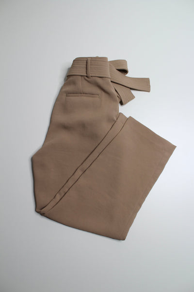 Aritzia wilfred tan tie front pant, size 2