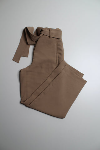 Aritzia wilfred tan tie front pant, size 2