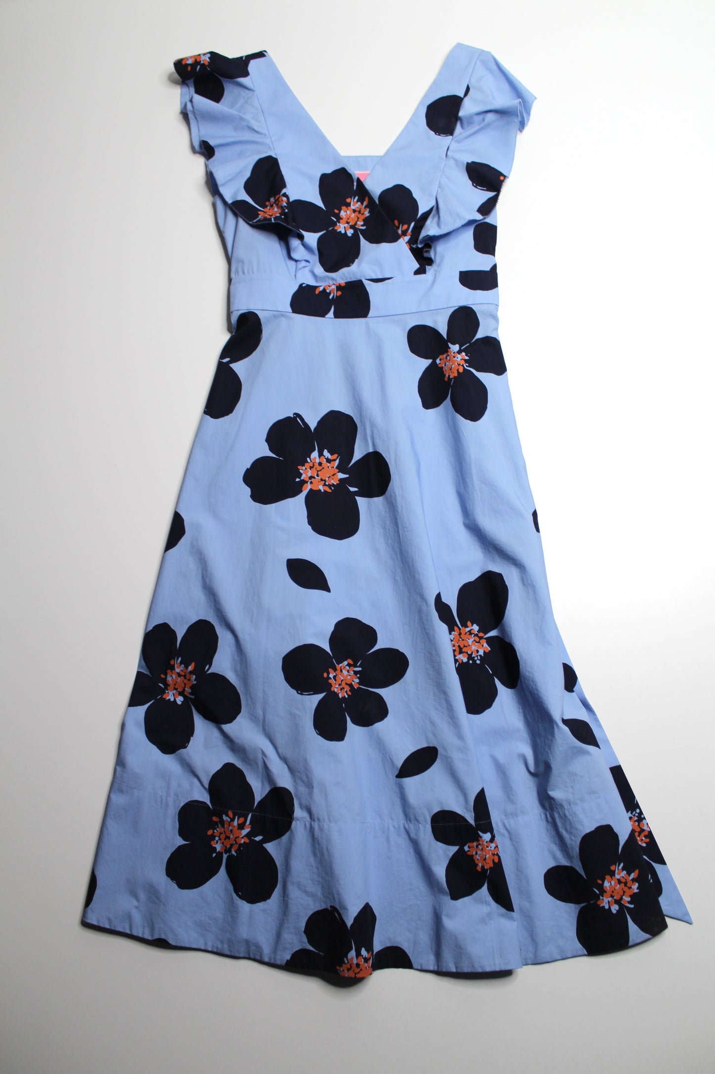 Kate Spade blue ‘grand flora poplin midi’ dress, size 6 (was $78)