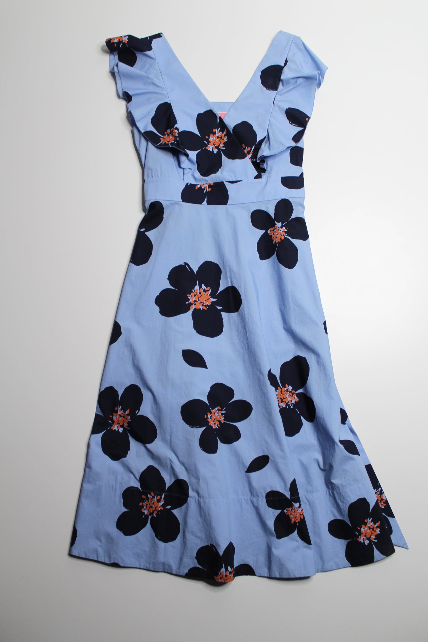 Kate Spade blue ‘grand flora poplin midi’ dress, size 6 (was $78)