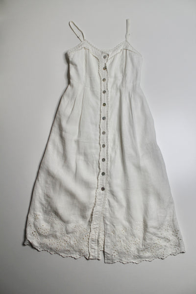 Aritzia wilfred cream button front linen dress, size small (price reduced: was $58)