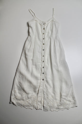 Aritzia wilfred cream button front linen dress, size small (price reduced: was $58)