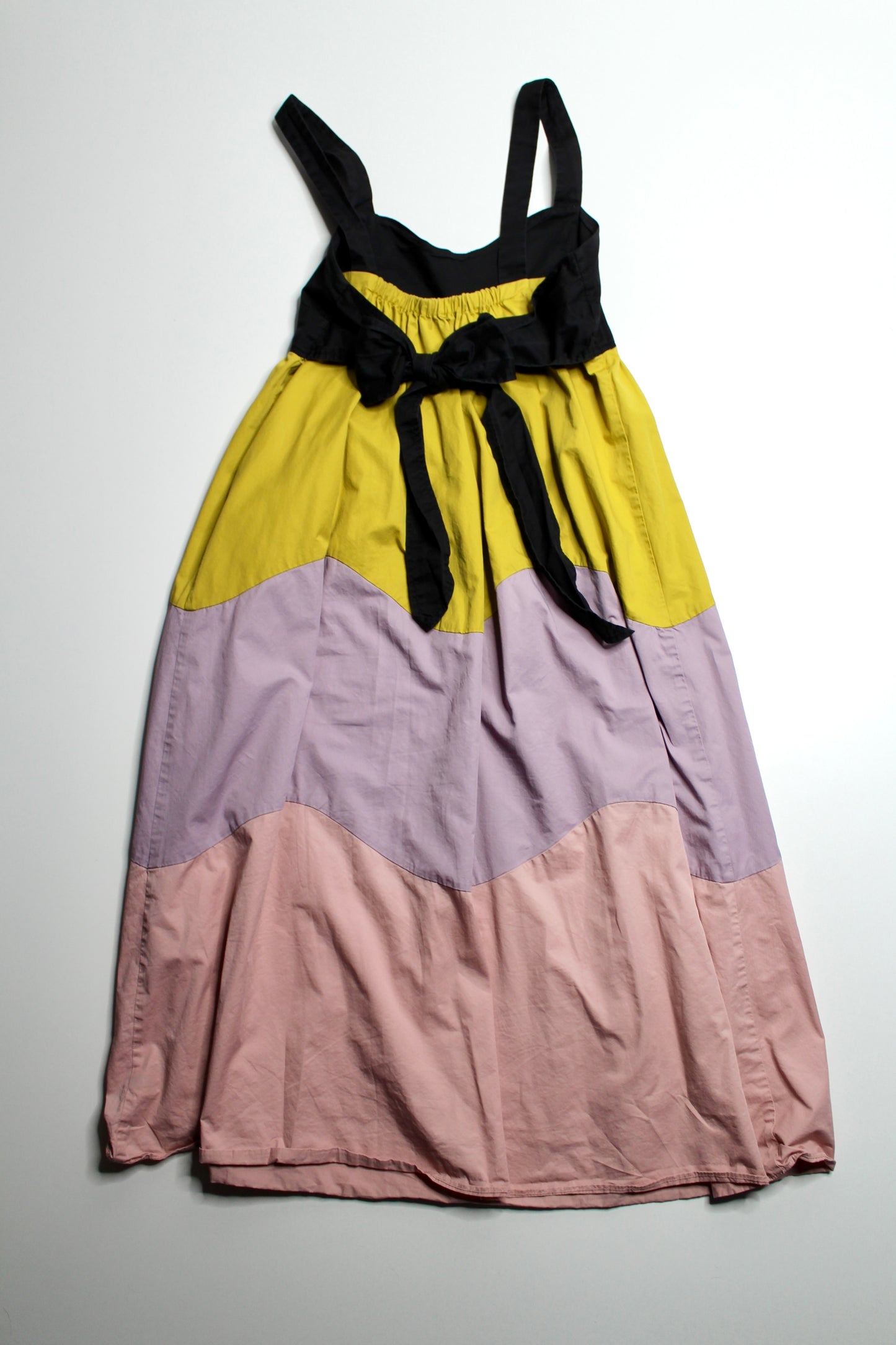 Kate Spade scallop color block sleeveless midi dress, size medium