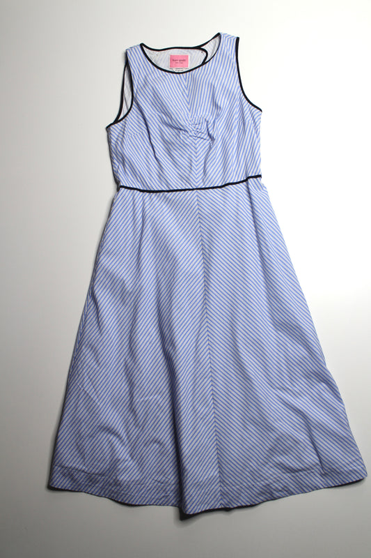 Kate Spade blue white stripe dress, size 10