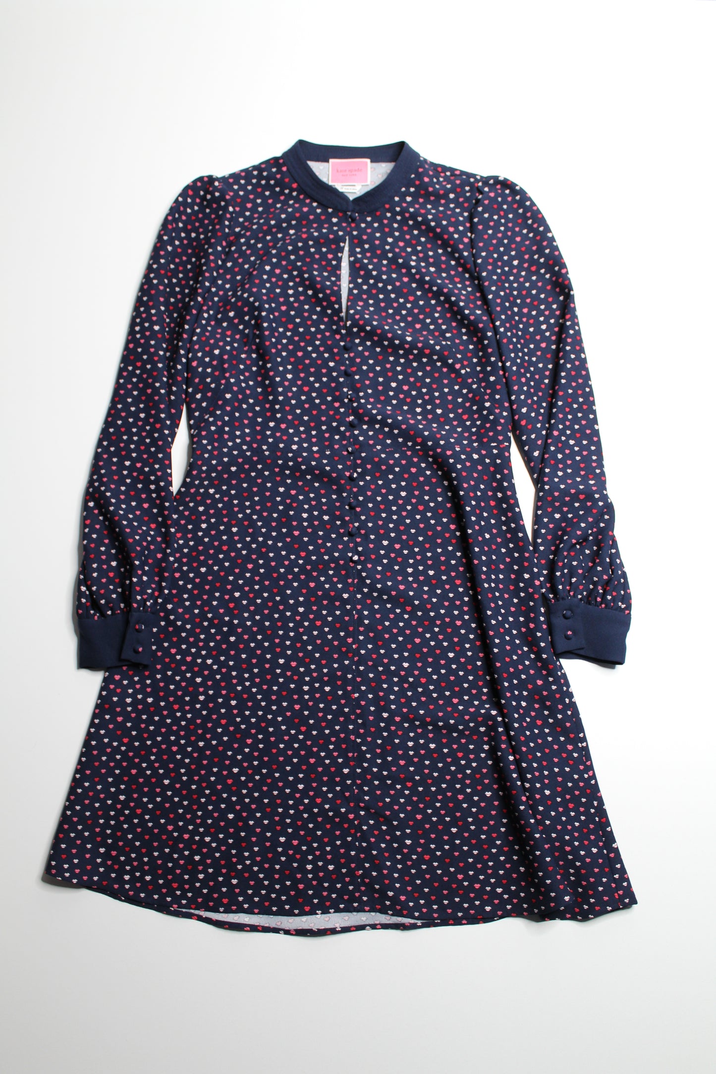 Kate Spade navy 'lips' fit and flare dress, size 10