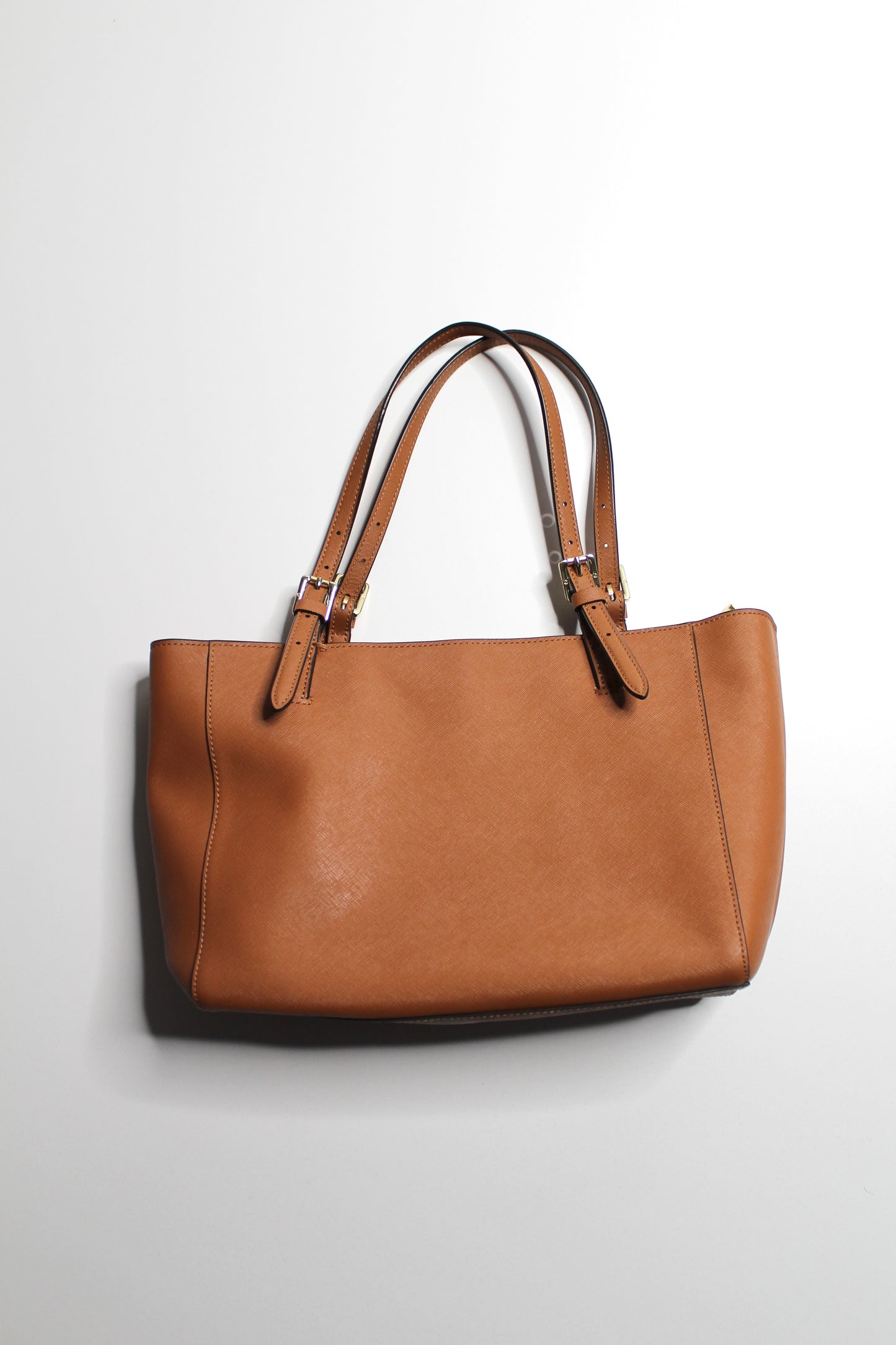 Tory Burch camel leather medium sized laptop tote