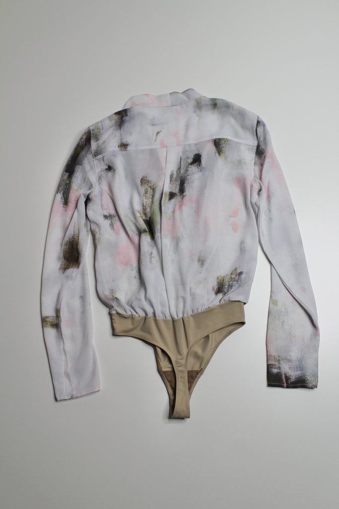 Aritzia babaton ambrose frost/pink dream bodysuit blouse, size xs (pri –  Belle Boutique Consignment