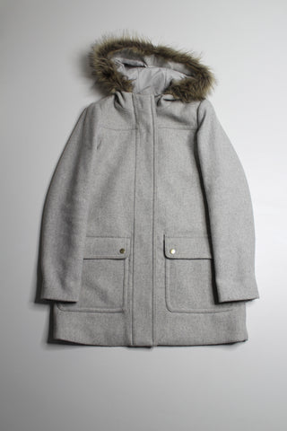 J.CREW light grey chateau wool coat, size 4 (price reduced: was $120)