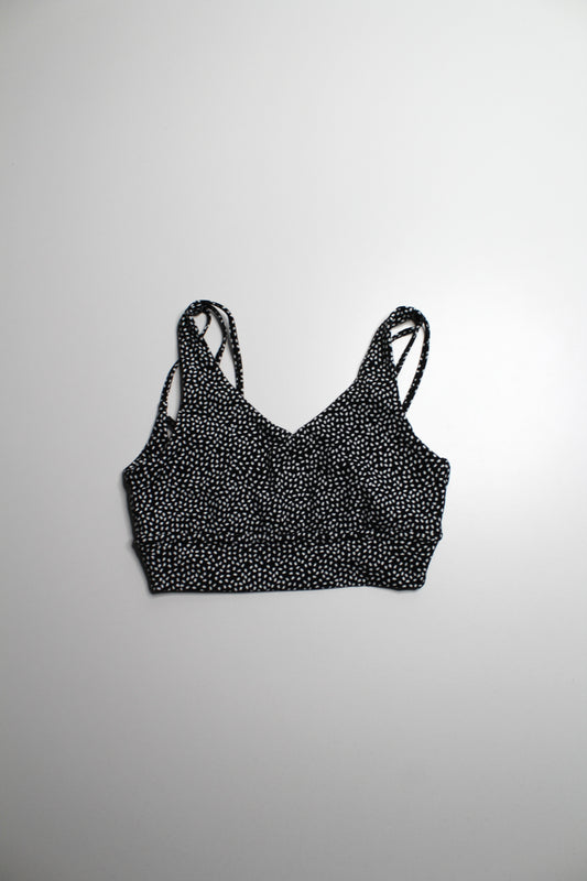 Buff Bunny black bossy print sports bra, size small *matching shorts available (sale: 20% off)