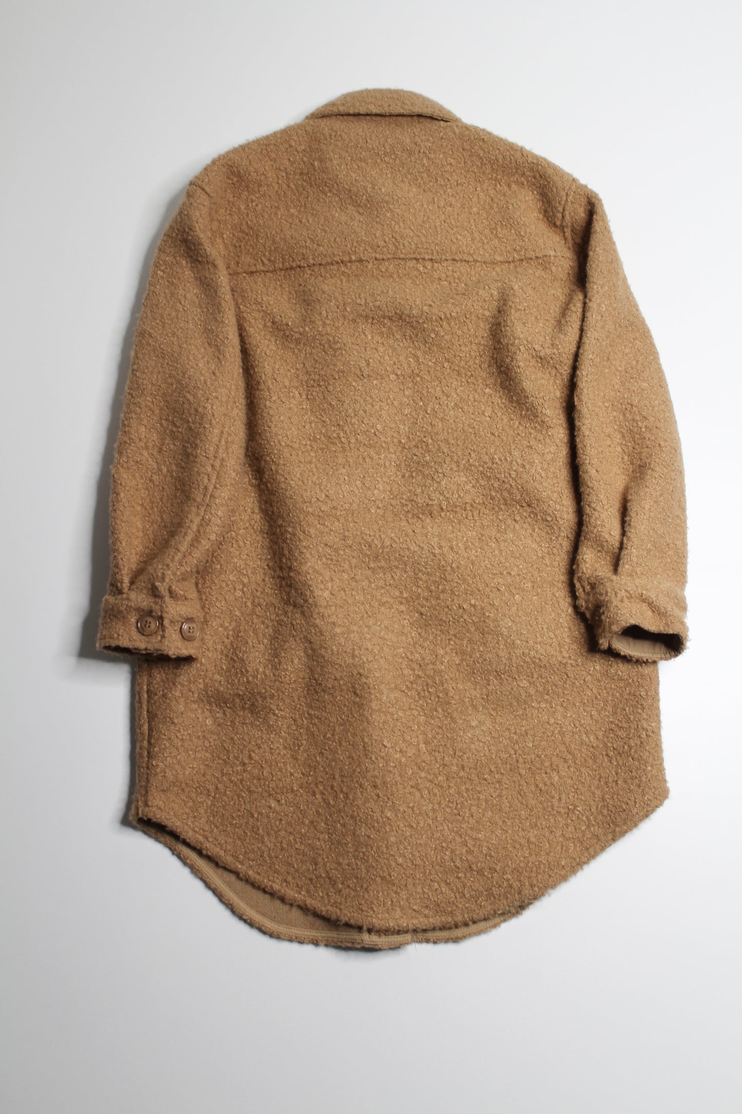 RD Style camel teddy shacket, size xs (oversized fit) (additional 30% off)