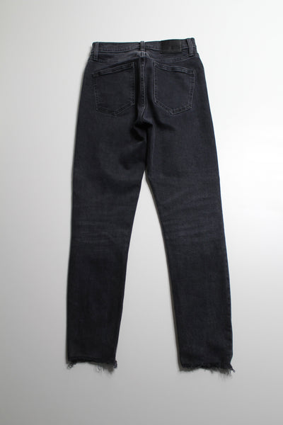 Aritzia Denim Forum black wash ‘Yoko high rise slim, size 25