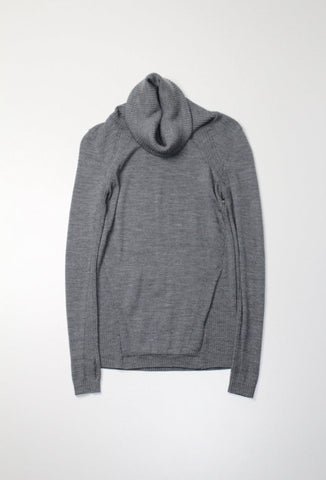 Lululemon grey sweat and savasana turtleneck knit sweater, size 2 (fits 2/4) (price reduced: was $58)