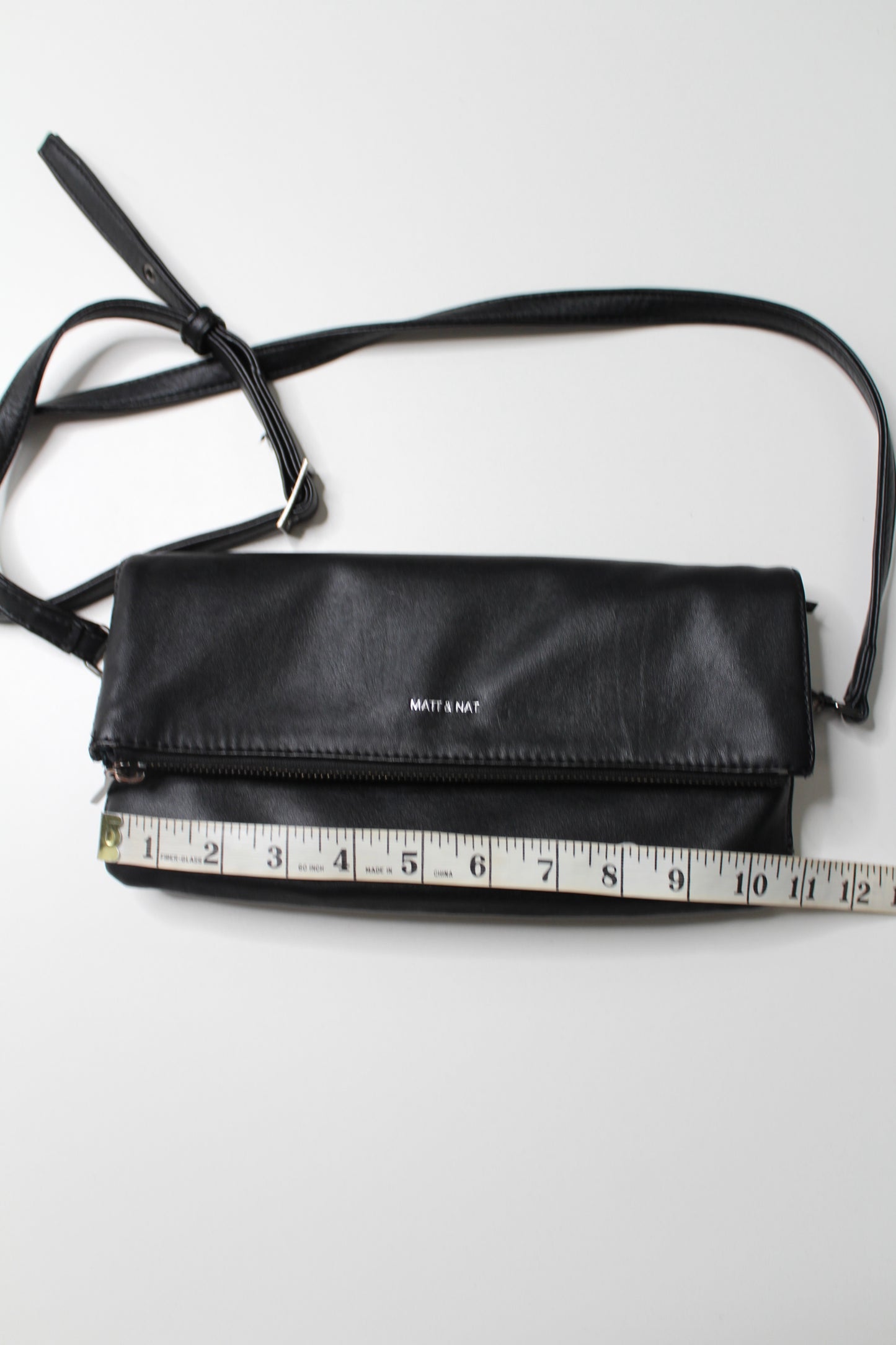 Matt & Nat black fold over crossbody purse (additional 50% off)