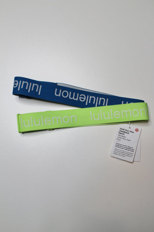 Lululemon hold your own headbands (2 pack) *new with tags